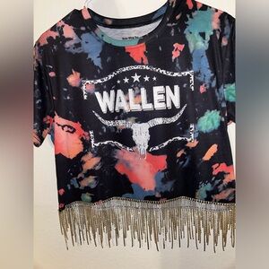 Custom made Morgan Wallen Bling Tee